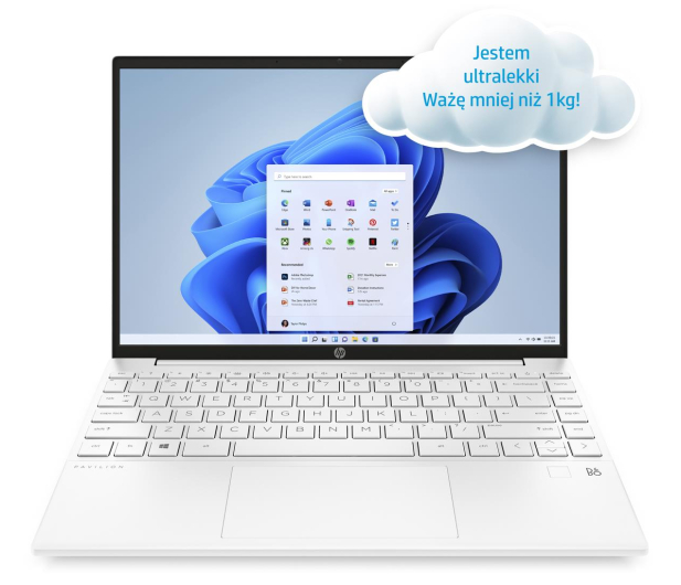 HP Pavilion Aero Ryzen 5-5600/8GB/512/Win10 White - 671704 - zdjęcie 3